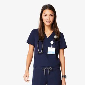 Catarina FIGS XS Scrub Top Navy Blue